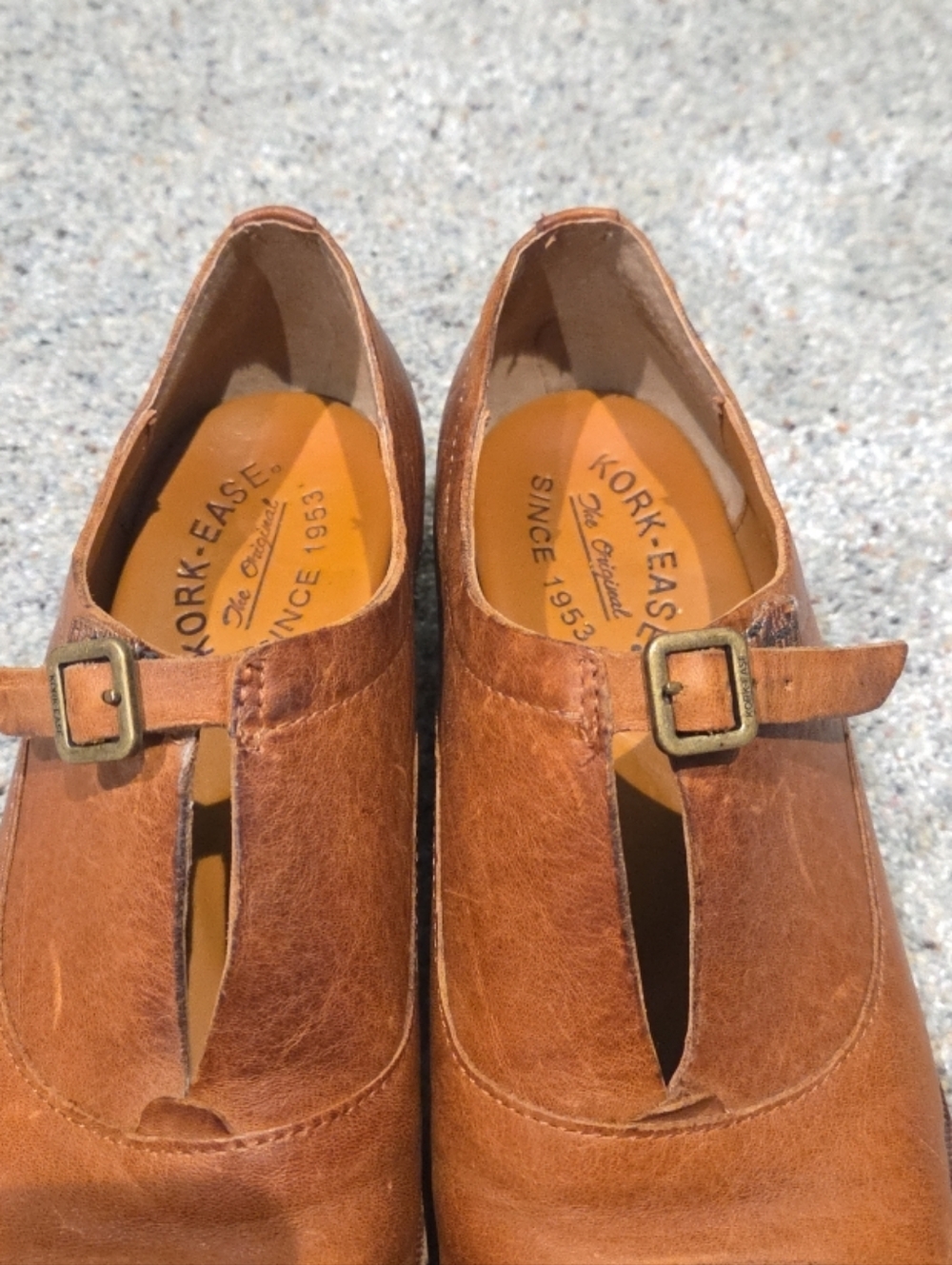 Kork-Ease Leather Loafer Niseda Buckle Captoe Oxfords Womans Size 8M - Picture 4 of 8